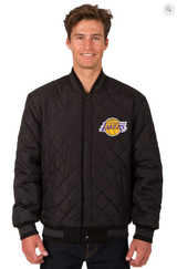 Los Angeles Reversible Wool & Leather Varsity Jacket