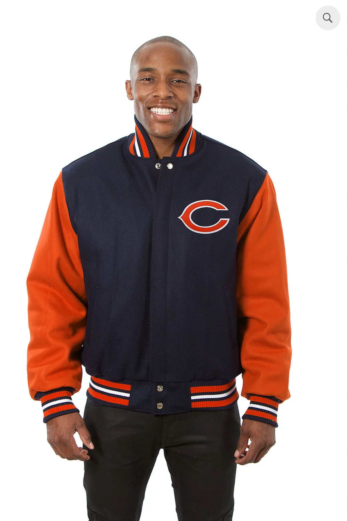 Chicago Bears Wool Two-Toned Jacket with Back Logo