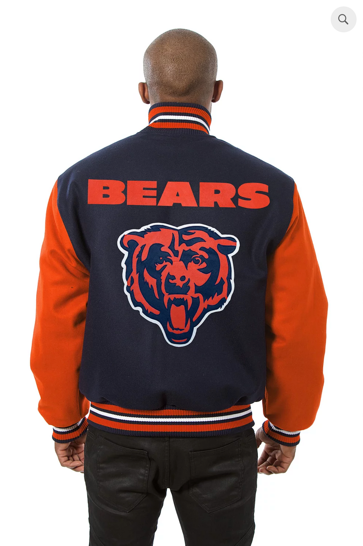 Chicago Bears Wool Two-Toned Jacket with Back Logo