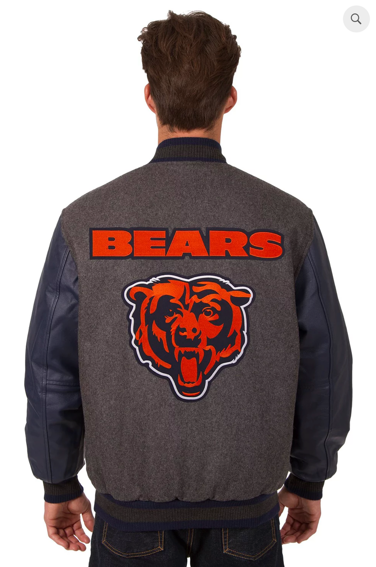Chicago Bears Reversible Varsity Jacket with Back Logo
