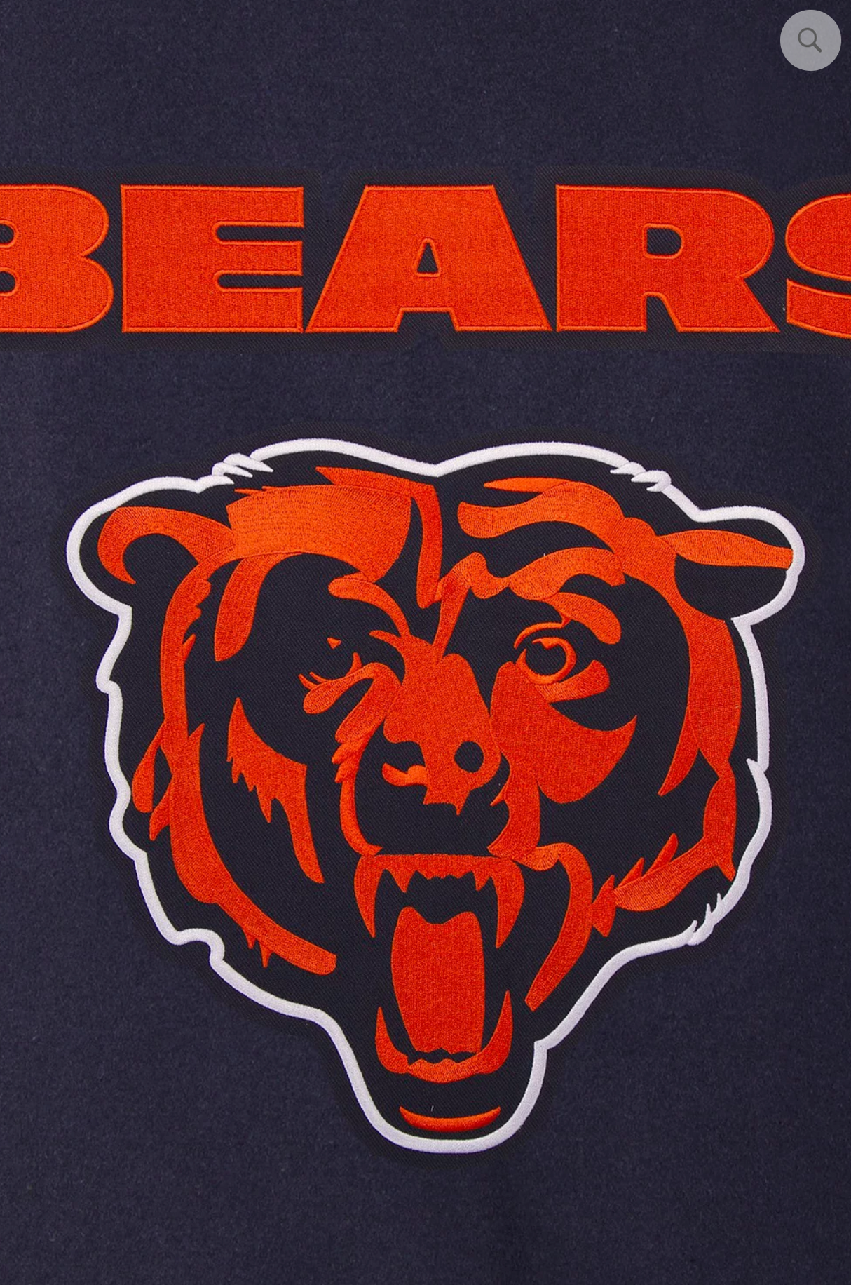 Chicago Bears Reversible Wool Varsity Jacket With Back Logo
