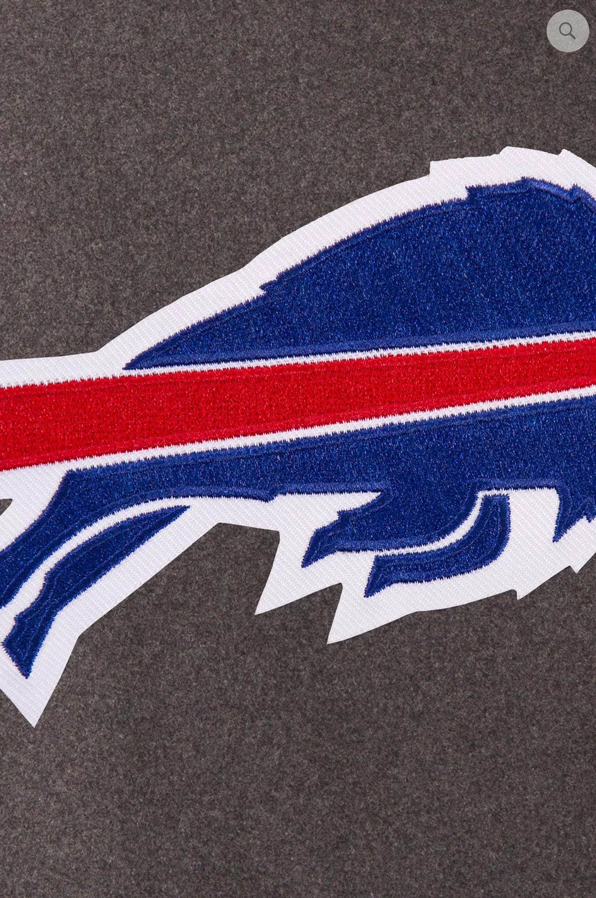 Buffalo Bills Reversible Wool and Leather Varsity Jacket with Back Logo