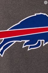 Buffalo Bills Reversible Wool and Leather Varsity Jacket with Back Logo