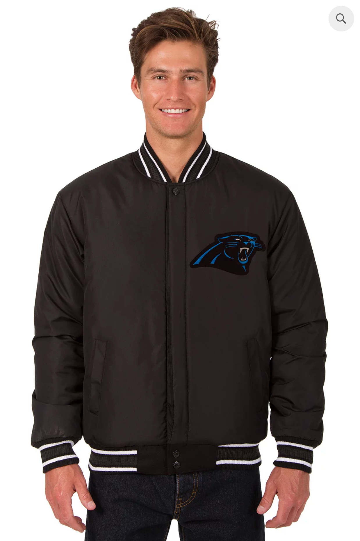Carolina Panthers Reversible Wool Varsity Jacket