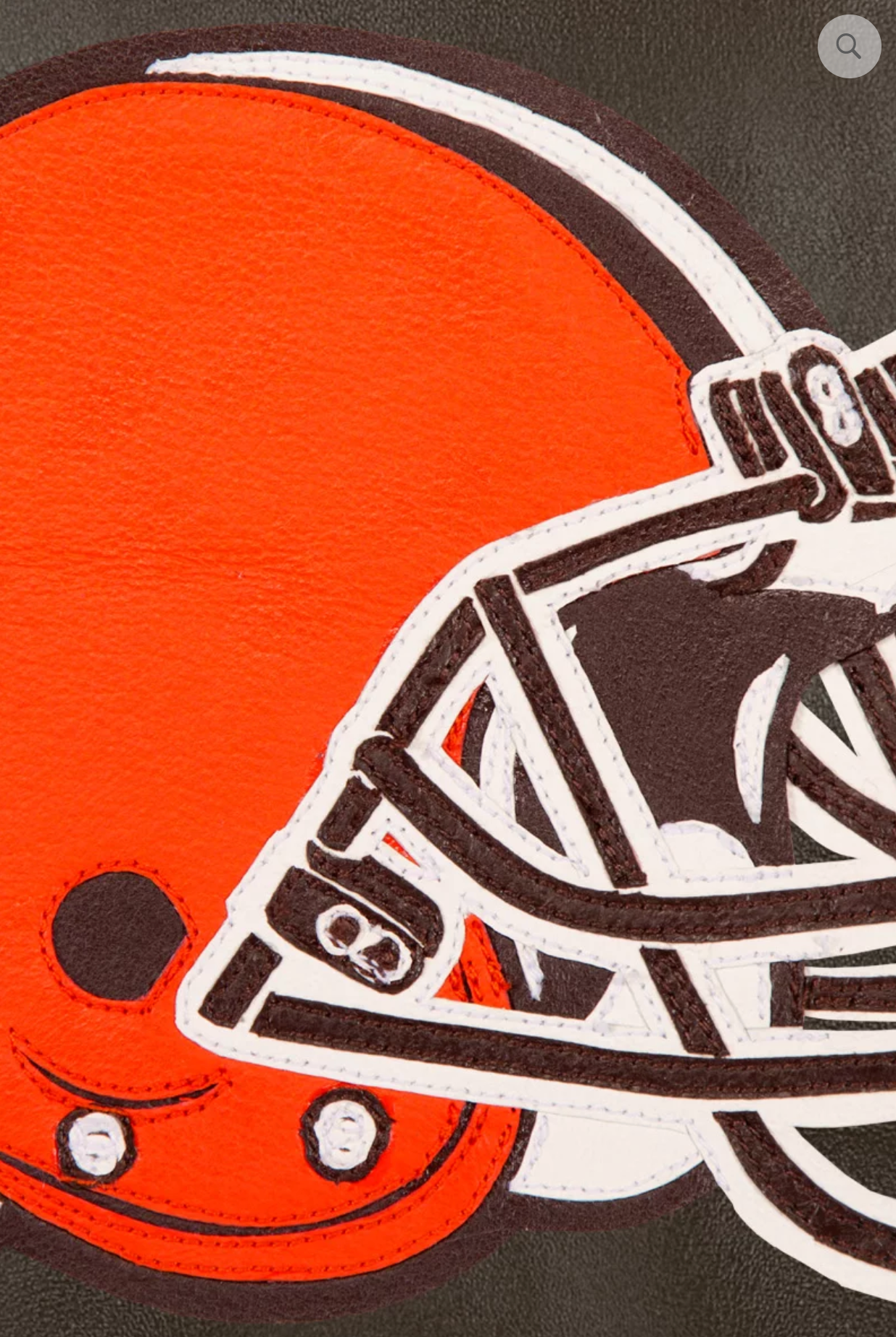 Cleveland Browns Hand Crafted Leather Solid Team Jacket