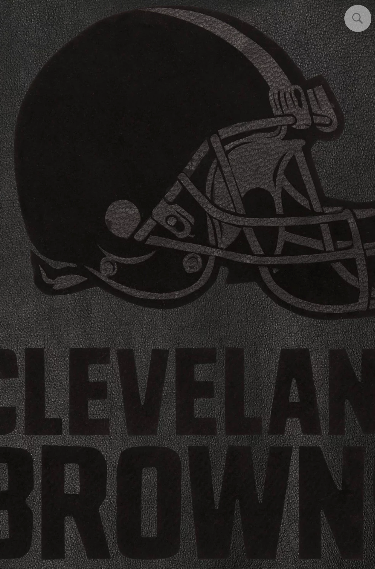 Cleveland Browns Hand Crafted Leather Tonal Jacket