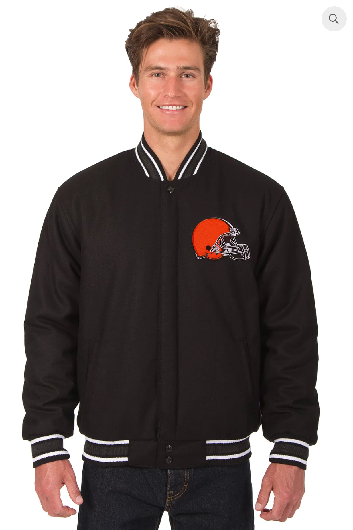 Cleveland Browns Reversible Wool Varsity Jacket