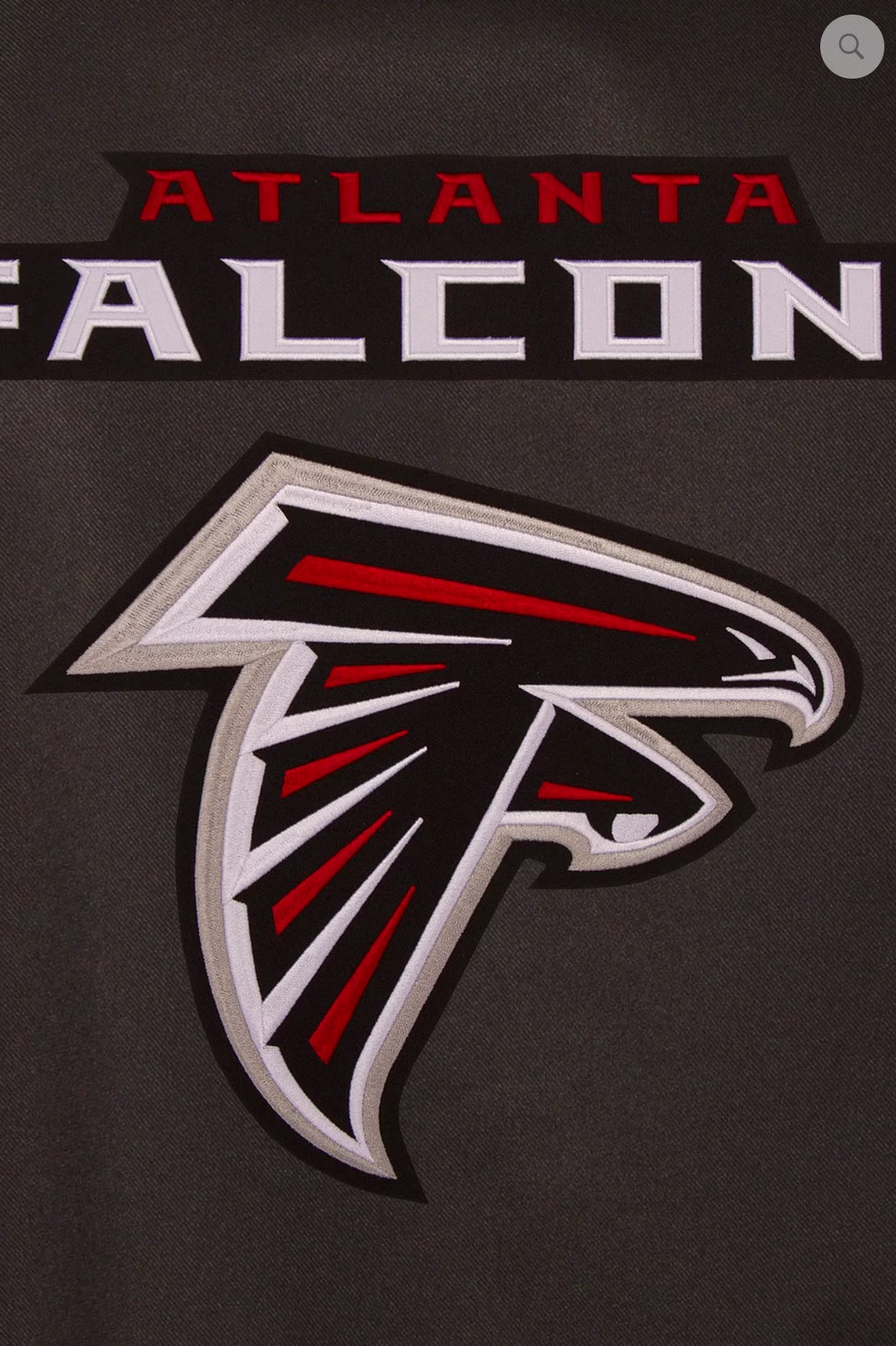 Atlanta Falcons Poly-Twill Varsity Jacket with Front & Back Logo