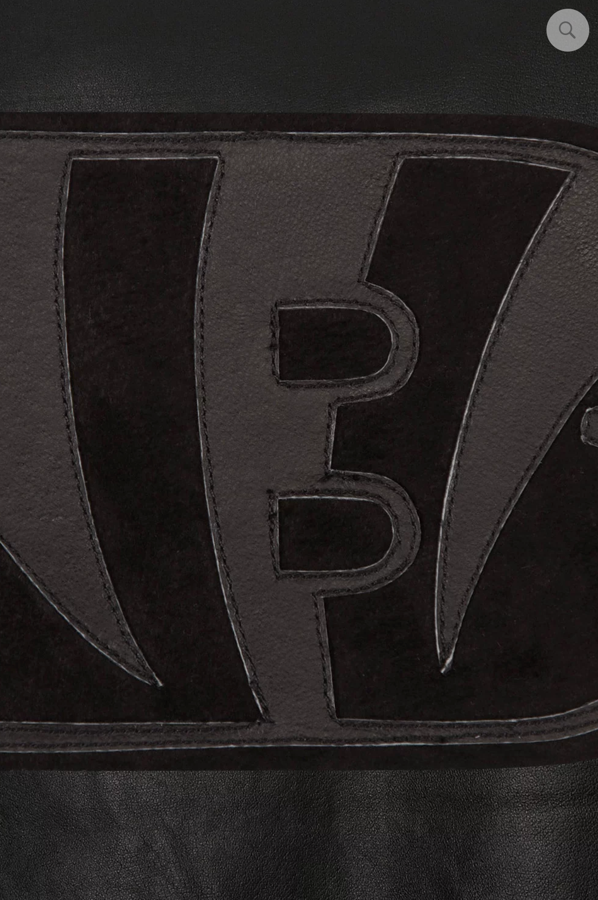 Cincinnati Bengals Hand Crafted Leather Tonal Jacket