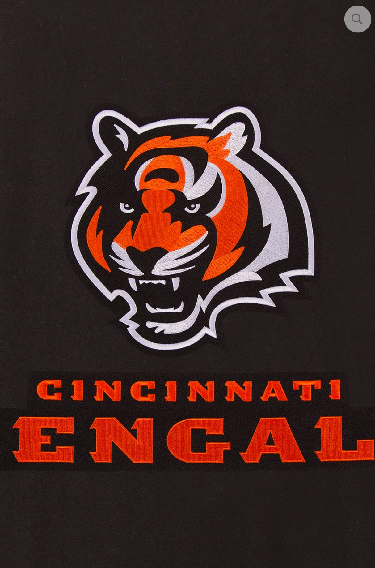 Cincinnati Bengals Reversible Varsity Jacket with Back Logo