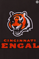 Cincinnati Bengals Reversible Varsity Jacket with Back Logo