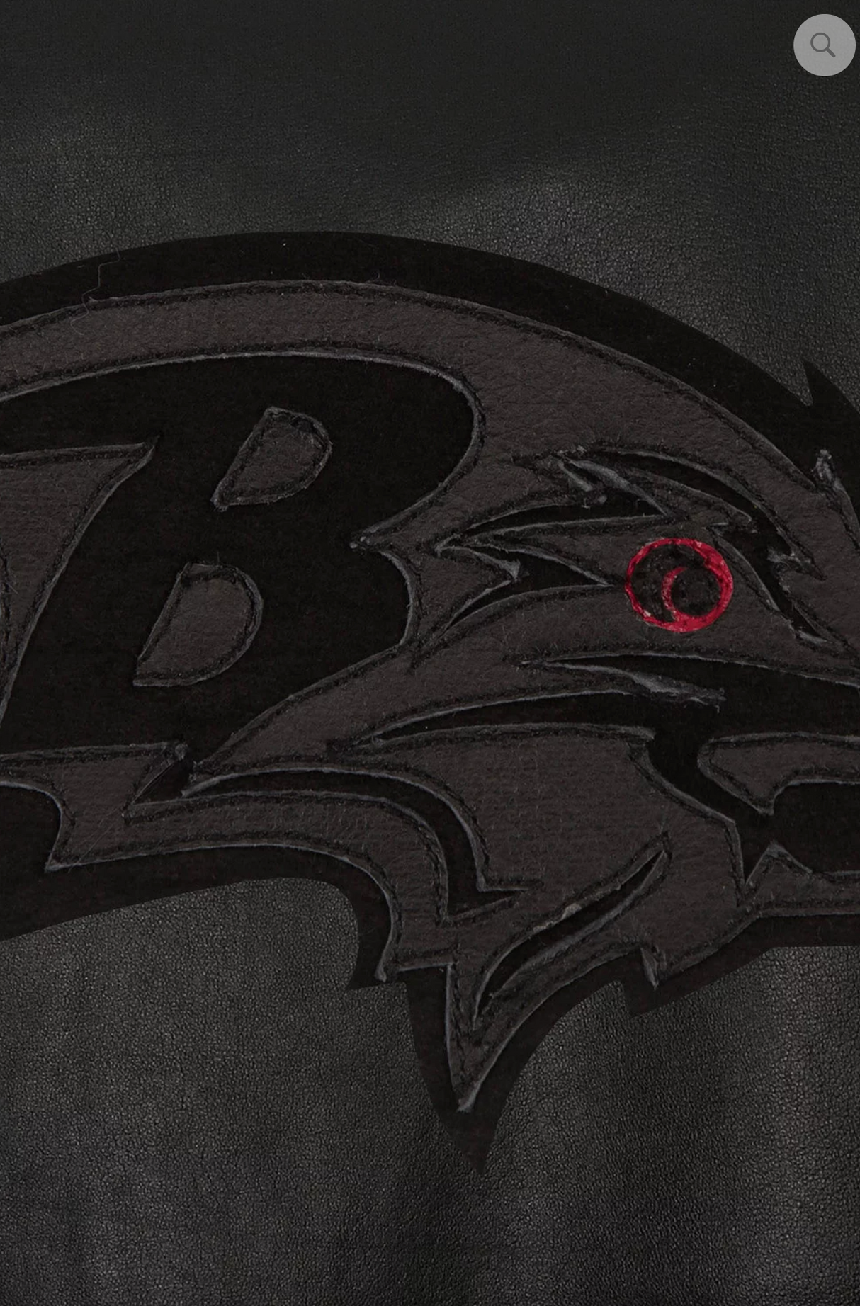 Baltimore Ravens Hand Crafted Leather Tonal Jacket