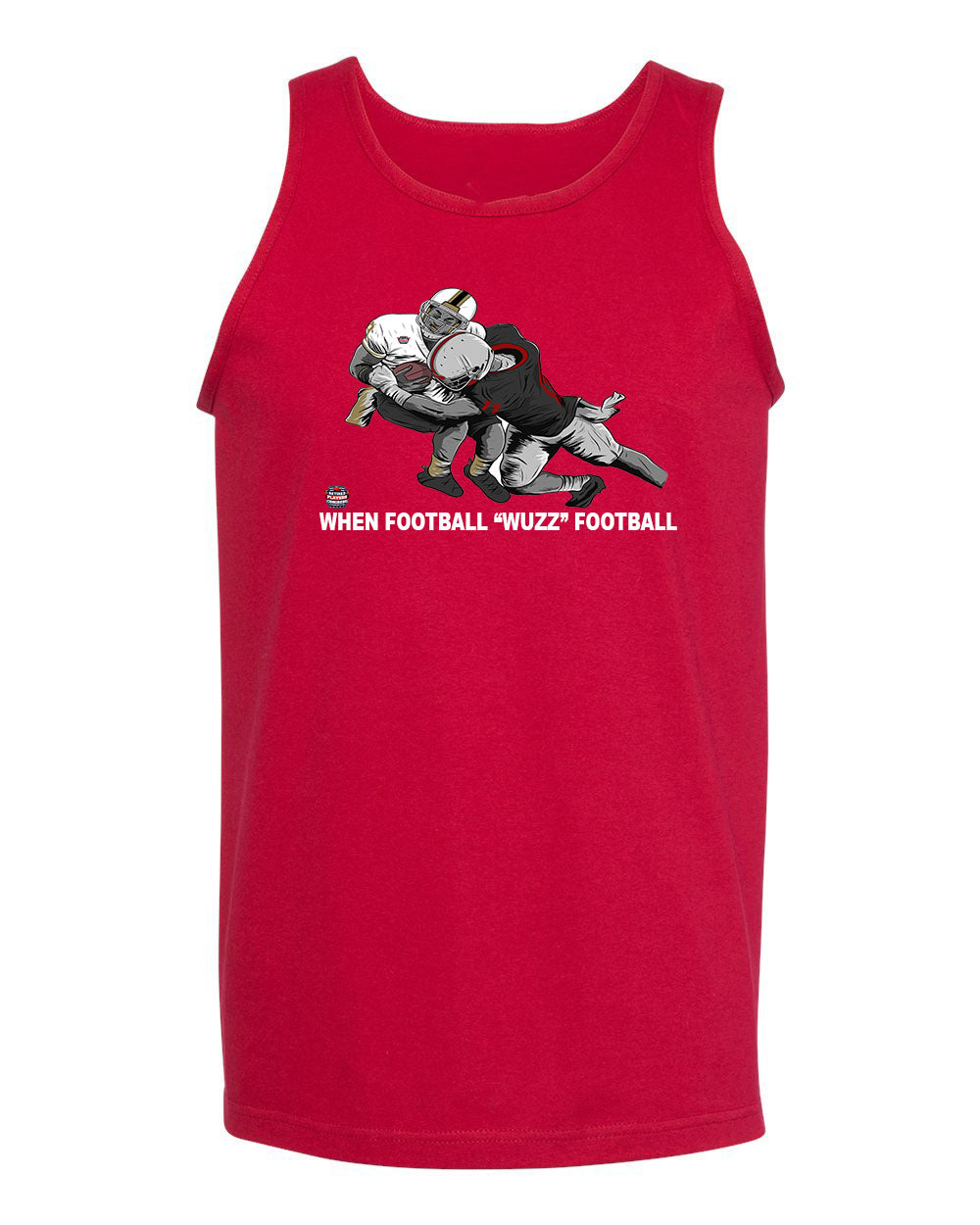 WHEN FOOTBALL "WUZZ" FOOTBALL SERIES 2 LIGHTS OUT TANK TOP