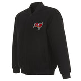 TAMPA BAY BUCCANEERS REVERSIBLE WOOL JACKET - BLACK