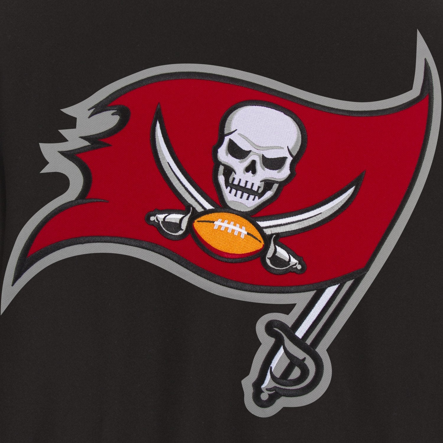 TAMPA BAY BUCCANEERS JH DESIGN WOOL REVERSIBLE FULL-SNAP JACKET – BLACK