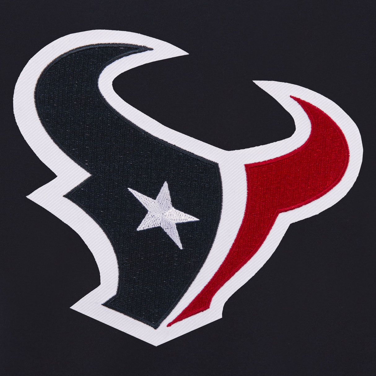 HOUSTON TEXANS REVERSIBLE WOOL JACKET - NAVY