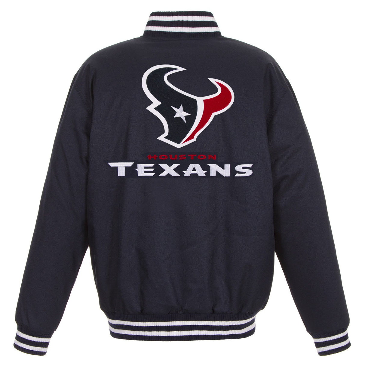 Houston Texans Poly-Twill Jacket (Front and Back Logo)
