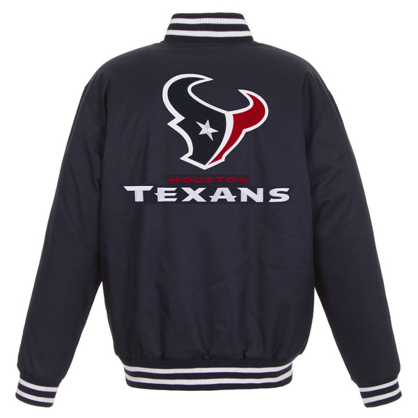 Houston Texans Poly-Twill Jacket (Front and Back Logo)