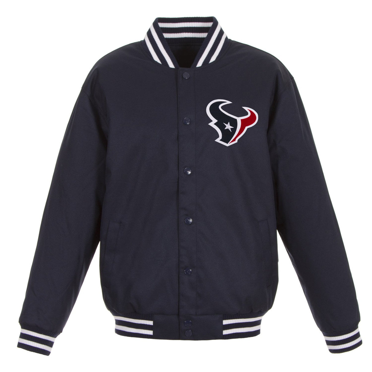 Houston Texans Poly-Twill Jacket (Front and Back Logo)