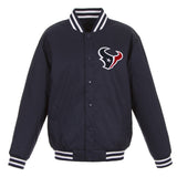 Houston Texans Poly-Twill Jacket (Front and Back Logo)