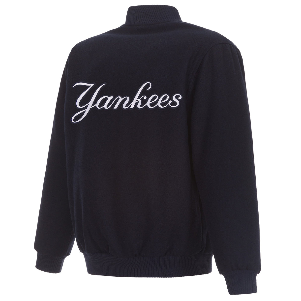 NEW YORK YANKEES REVERSIBLE WOOL JACKET - NAVY