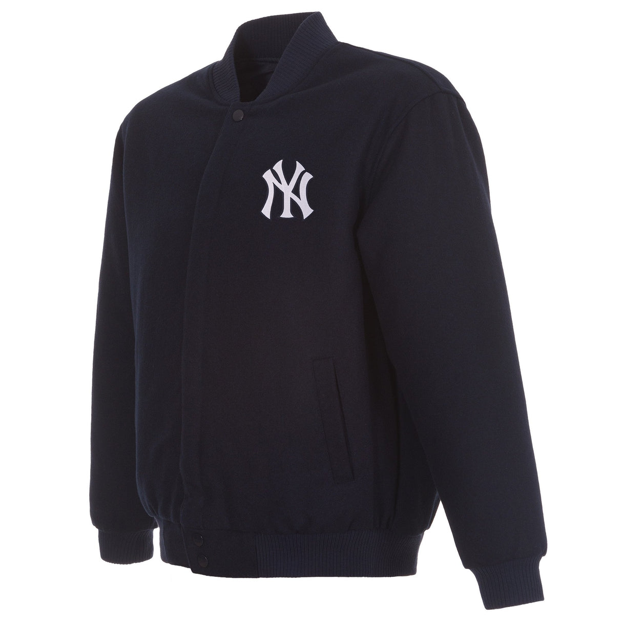 NEW YORK YANKEES REVERSIBLE WOOL JACKET - NAVY