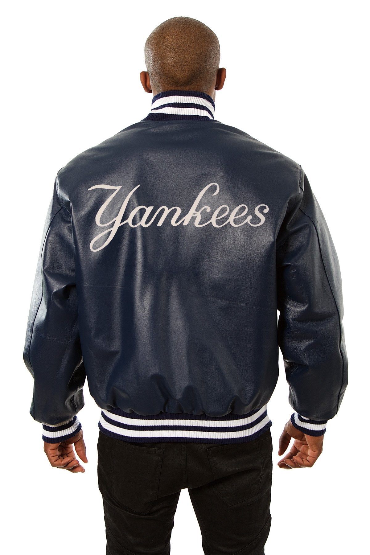 Yankees leather jacket store