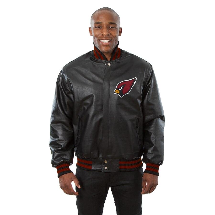 ARIZONA CARDINALS LEATHER JACKET - BLACK