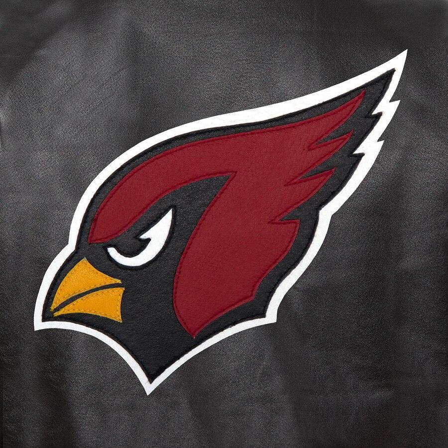 ARIZONA CARDINALS LEATHER JACKET - BLACK