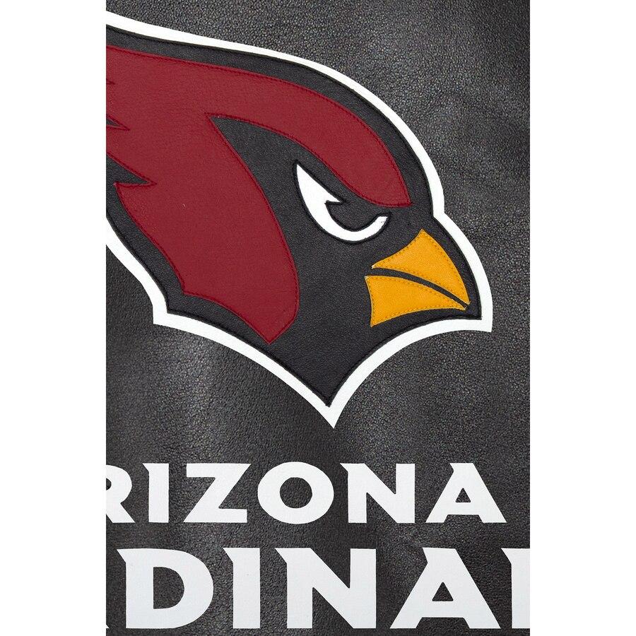 ARIZONA CARDINALS LEATHER JACKET - BLACK