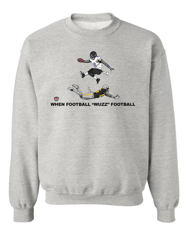 When Football "Wuzz" Football Series 2 High Flyer Pullover Sweatshirt
