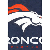 DENVER BRONCOS JH DESIGN LEATHER JACKET - NAVY