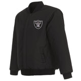 LAS VEGAS RAIDERS REVERSIBLE WOOL JACKET - BLACK