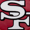 SAN FRANCISCO 49ERS JH DESIGN WOOL & LEATHER FULL-SNAP JACKET - SCARLET/CREAM